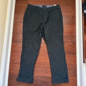 Banana Republic Dark Plaid Chinos